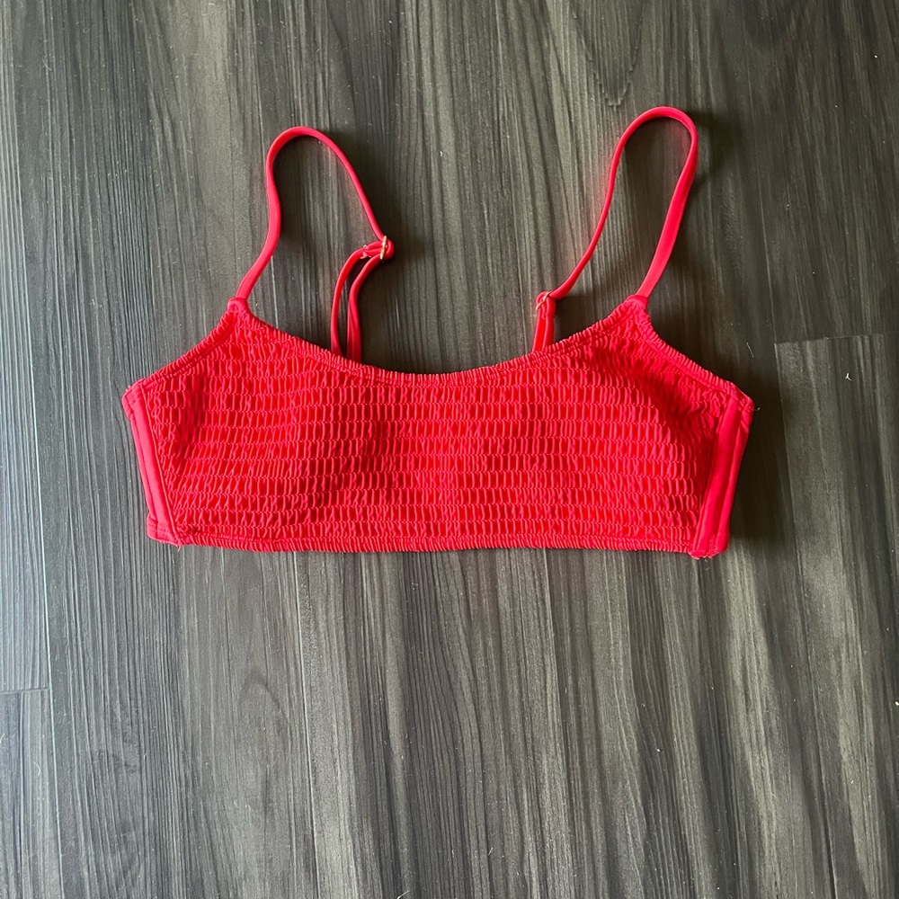 Wild Fable Smocked Bikini Top